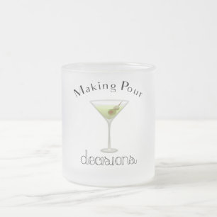 Tasse Givré Prendre des décisions avec du verre Martini