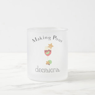Tasse Givré Prendre des décisions avec Sangria Vin Glass