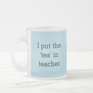 Tasse Givré Professeur amateur de thé drôle Humour original Sa