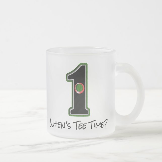 Tasse Givré Quand est le trou de temps d'Tee en un (Droit)