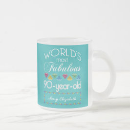 Tasse Givré quatre-vingt-dixième Anniversaire la plupart de
