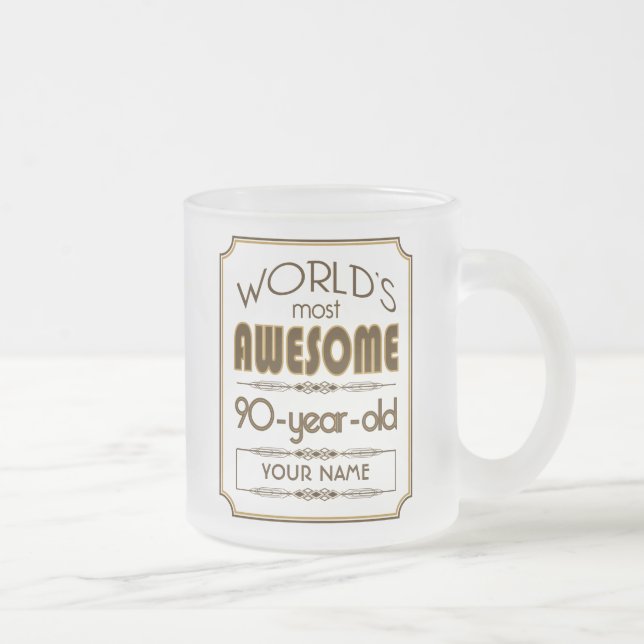 Tasse Givré Quatre-vingt-dixième monde de célébration (Droit)
