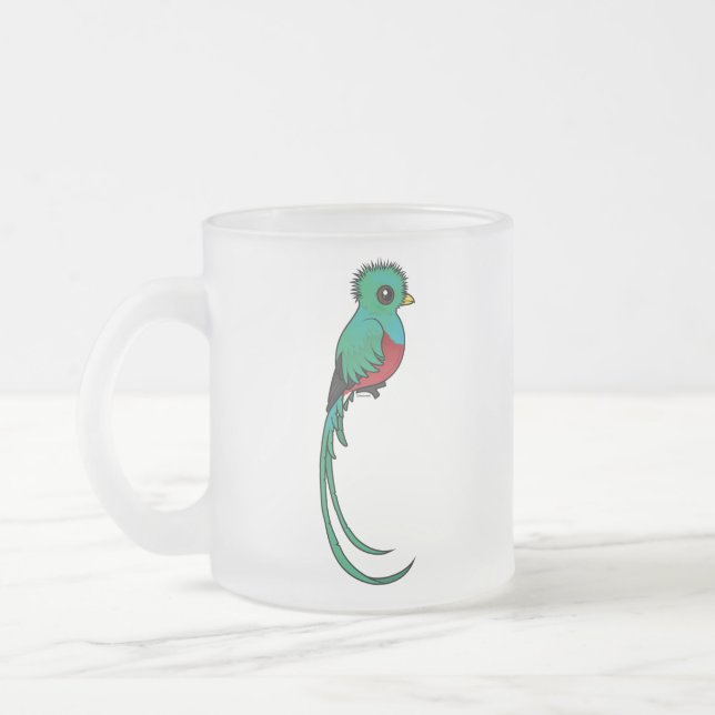 Tasse Givré Quetzal resplendissant de Birdorable (Gauche)