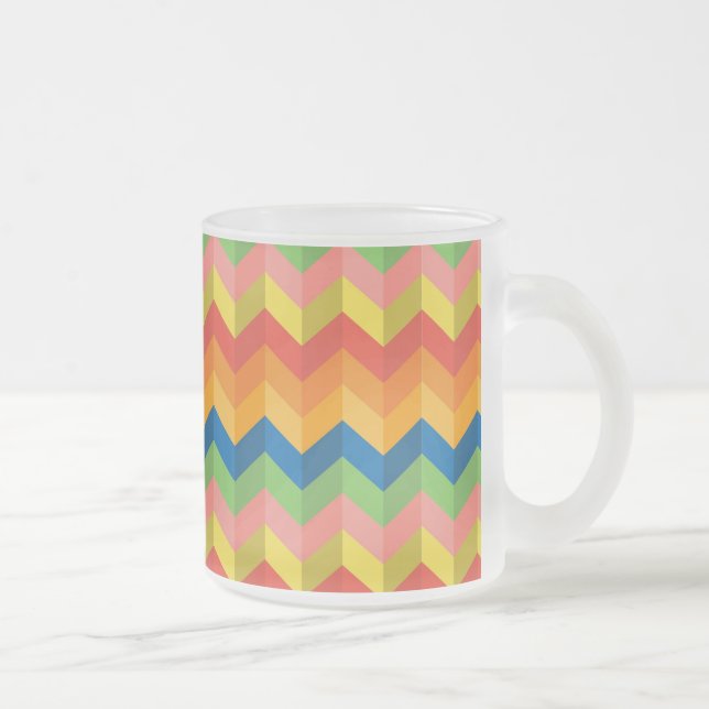 Tasse Givré rayure en zigzag (Droit)
