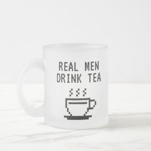 Tasse Givré Real Men Buvez Du Thé drôle