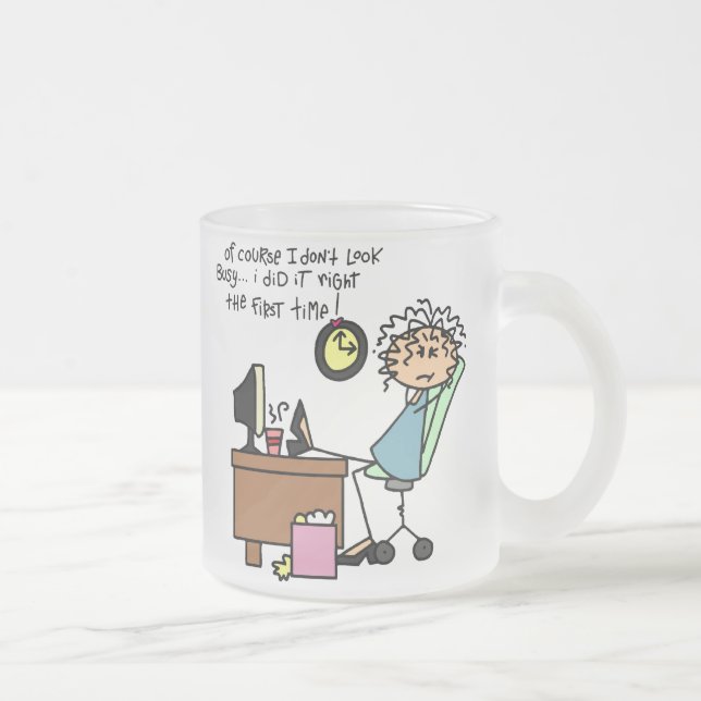 Tasse Givré Redressez la première fois l'humour (Droit)