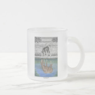 Tasse Givré Réflexion de l'eau du poulal du cheval