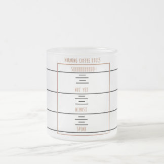 Tasse Givré Règles de café de matin