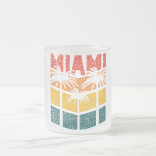 Tasse Givré Rétro Miami Florida Beach Souvenir Palm Tree ann