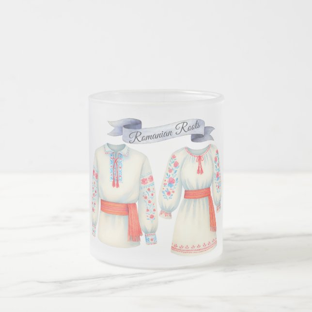 Tasse Givré Roots Roumain Costume folklorique Attire tradition (Centre)