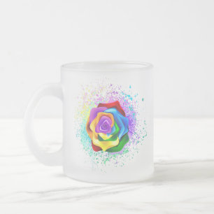 Tasse Givré Rose arc-en-ciel coloré
