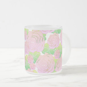 Tasse Givré Roses roses légères