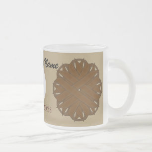 Tasse Givré Ruban de fleurs Brown Tmpl par Kenneth Yoncich