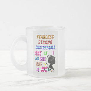 Tasse Givré Sans Peur Forte Inarrêtable Elle Est