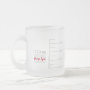 Tasse Givré Science Lab Beaker Personnalisé Big Étiquette Mu