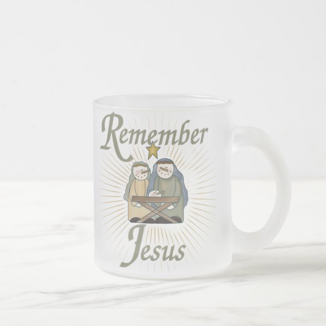 Tasse Givré Se souvenir de Jésus (Droit)