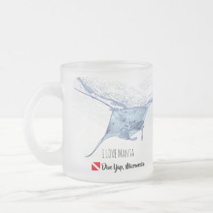 Tasse Givré Silhouette de Manta ray