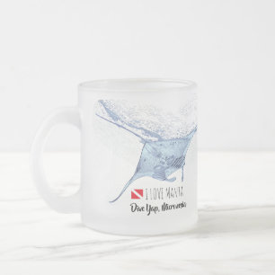 Tasse Givré Silhouette de Manta ray