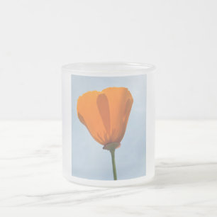 Tasse Givré Silhouette de Pavot de Californie