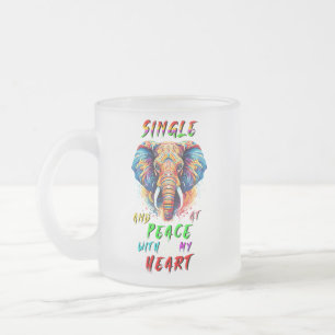Tasse Givré Simple Et En Paix Avec Mon Coeur