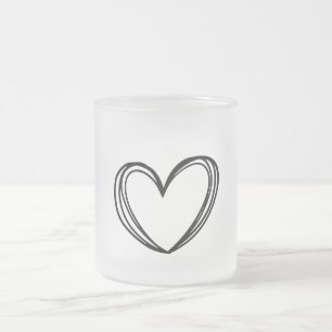 Tasse Givré simple minimum ajouter votre texte monogramme phot