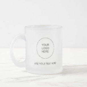 Tasse Givré Simple Modèle Ajouter Entreprise Logo Texte Modern