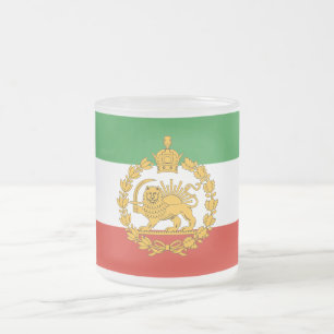Tasse Givré Soleil Lion National Persan Avec Couronne Pahlavi