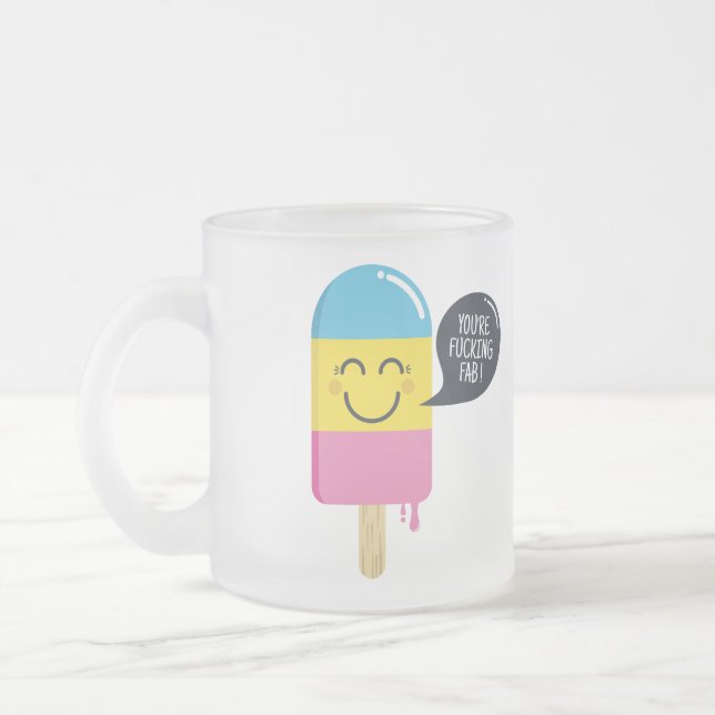 Tasse Givré Sourire mignon de crème glacée - vous êtes bulle (Gauche)