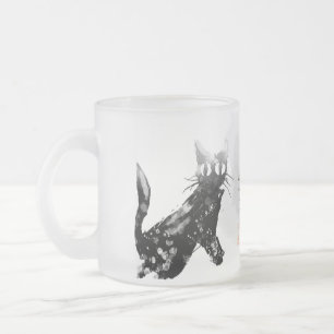 Tasse Givré *Sumi japonais de chat de filigrane