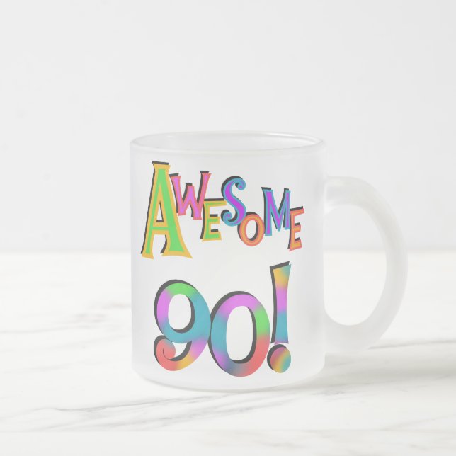 Tasse Givré Super 90 T-shirts et Gifs Anniversaires (Droit)
