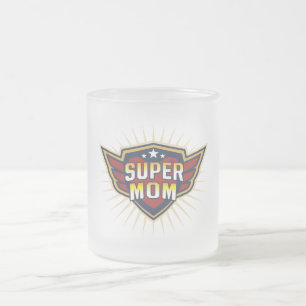 Tasse Givré Super Maman Hero Bouclier Ailes Meilleure Maman Mè