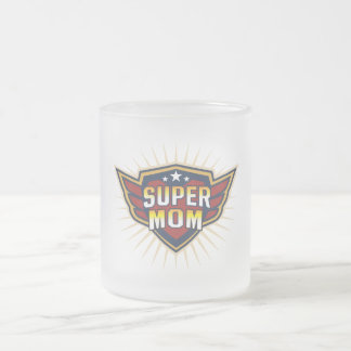 Tasse Givré Super Maman Hero Bouclier Ailes Meilleure Maman Mè