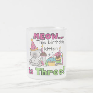 Tasse Givré T-shirts et cadeaux d'anniversaire de la 3e Kitten