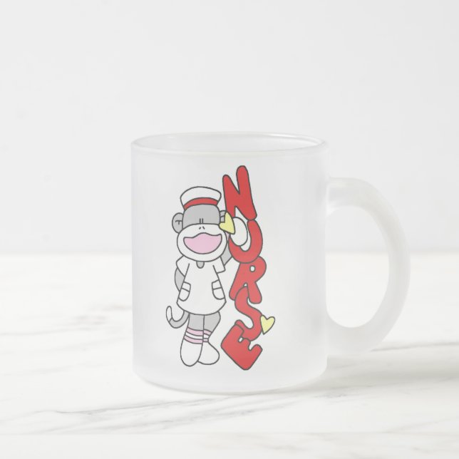 Tasse Givré T-shirts et cadeaux de l'infirmière singe de choc (Droit)