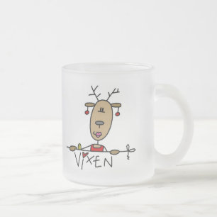 Tasse Givré T-shirts et cadeaux de renne de renarde