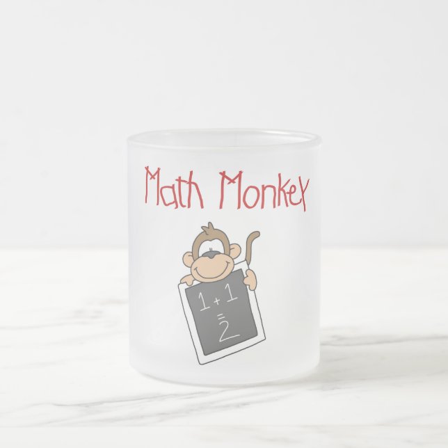 Tasse Givré T-shirts et cadeaux de singe de maths (Centre)