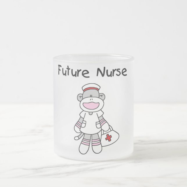 Tasse Givré T-shirts et cadeaux d'infirmière de singe de (Centre)