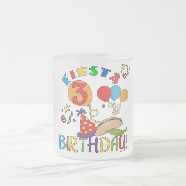 Tasse Givré T-shirts et cadeaux Fiesta 3e anniversaire (Centre)