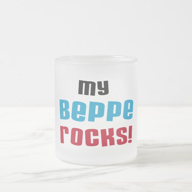 Tasse Givré T-shirts et cadeaux My Beppe Rocks (Centre)