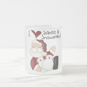 Tasse Givré T-shirts et cadeaux père Noël et Snowmen