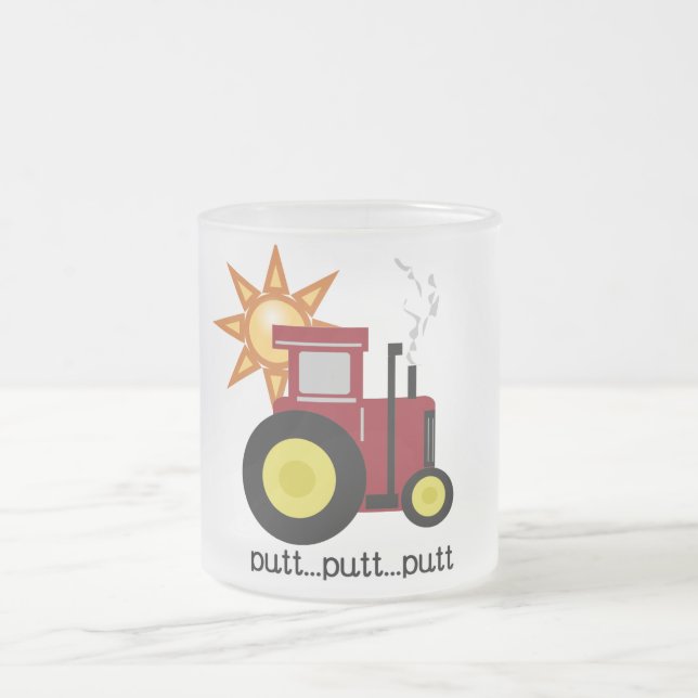 Tasse Givré T-shirts et cadeaux rouges de tracteur de ferme (Centre)