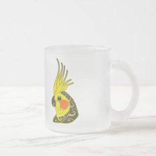 Tasse Givré Tatouage tribal de perroquet de Cockatiel