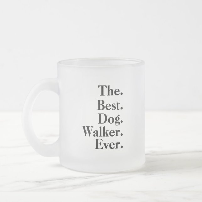 Tasse Givré  'The Best Dog Walker Ever' Playful Fun Gift  (Gauche)