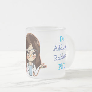 Tasse Givré Thé de doctorat Customisé Dr (Votre Nom)
