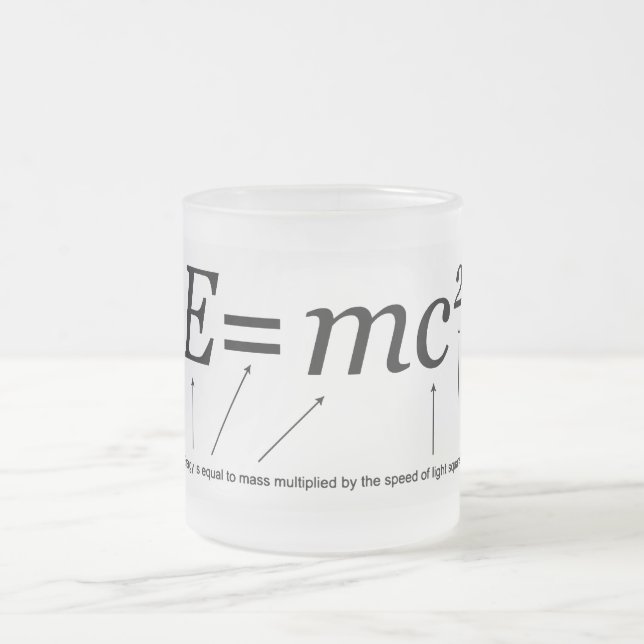 Tasse Givré Théorie d'E=MC2 Einstein de relativité (Centre)
