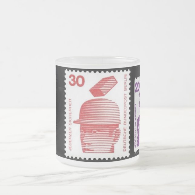 Tasse Givré "Timbres de sécurité des travailleurs allemands de (Centre)