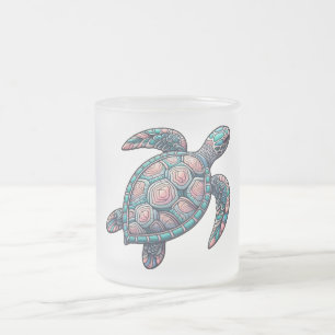 Tasse Givré Tortue de mer décorative