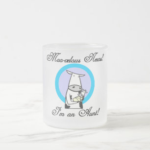 Tasse Givré Tshirts et cadeaux de la nouvelle tante Moo-velous