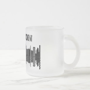Tasse Givré Typographie de Boston Skyline