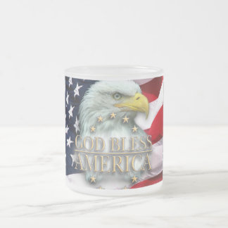 TASSE GIVRÉ UN DIEU BÉNISSENT L'AMÉRIQUE EAGLE